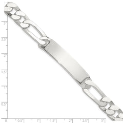 Sterling Silver 8.5in Figaro ID Bracelet QID245-8.5