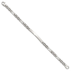 Sterling Silver Polished 4.7mm Fancy Link 7.5 inch ID Bracelet QID262-7.5