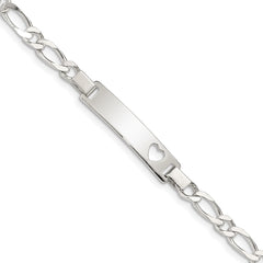 Sterling Silver Baby ID 6 IN Bracelet QID43-6