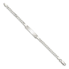 Sterling Silver Baby ID Bracelet QID49-6