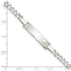Sterling Silver Baby ID Bracelet QID49-6