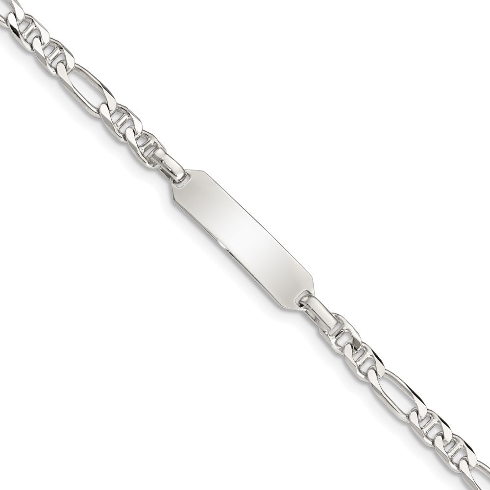 Sterling Silver Childrens ID Anchor 5in Plus 1in EXT Link Bracelet QID58-6