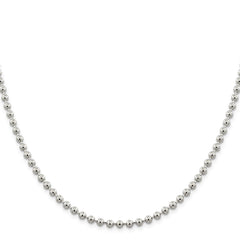 Sterling Silver 4mm Beaded ChainQK29