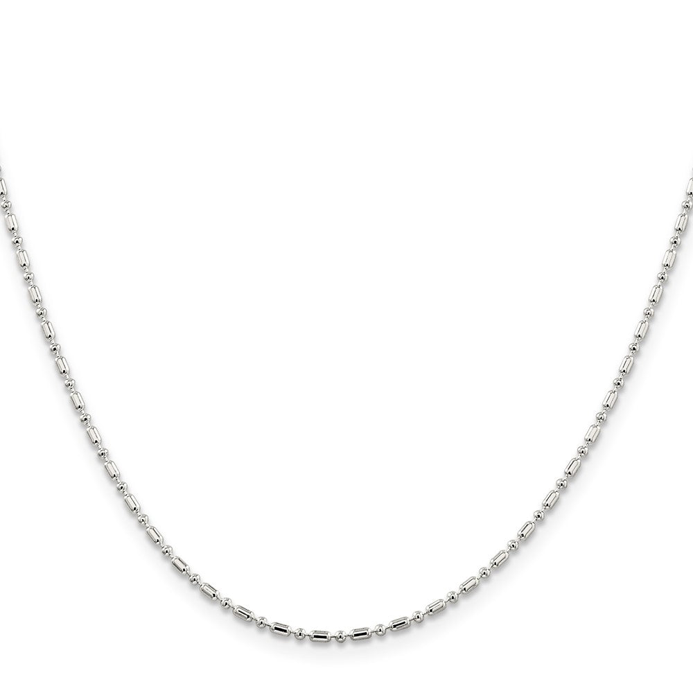 Sterling Silver 1.5mm Fancy Beaded ChainQK30