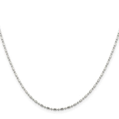 Sterling Silver 1.5mm Fancy Beaded ChainQK30
