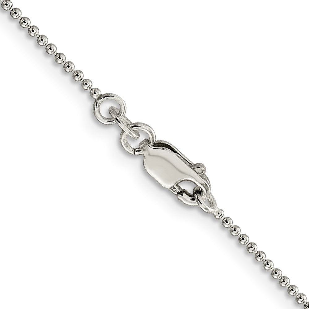 Sterling Silver 1.25mm Beaded ChainQK80