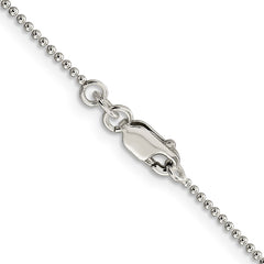 Sterling Silver 1.25mm Beaded ChainQK80