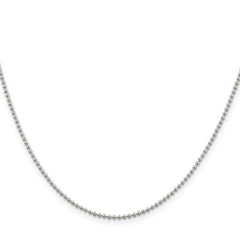 Sterling Silver 1.5mm Beaded ChainQK81