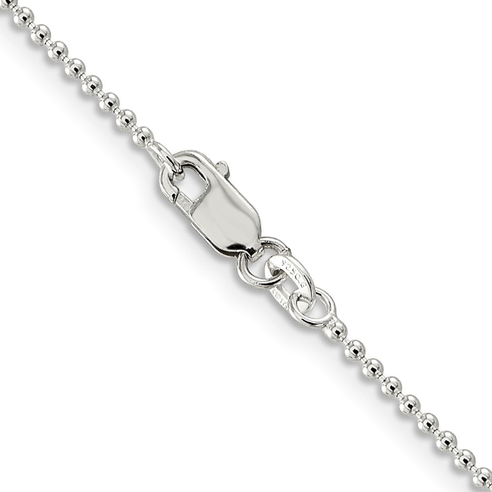 Sterling Silver 1.5mm Beaded ChainQK81