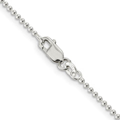 Sterling Silver 1.5mm Beaded ChainQK81