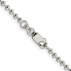 Sterling Silver 2.35mm Beaded ChainQK82