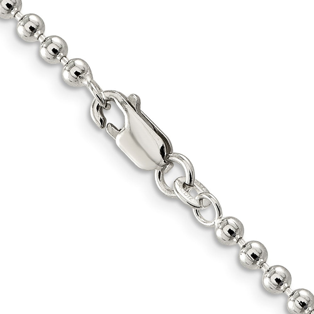 Sterling Silver 3mm Beaded ChainQK83