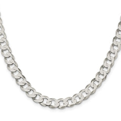 Sterling Silver 7.5mm Flat Curb ChainQLB200