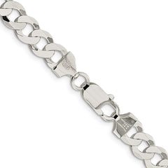 Sterling Silver 7.5mm Flat Curb ChainQLB200