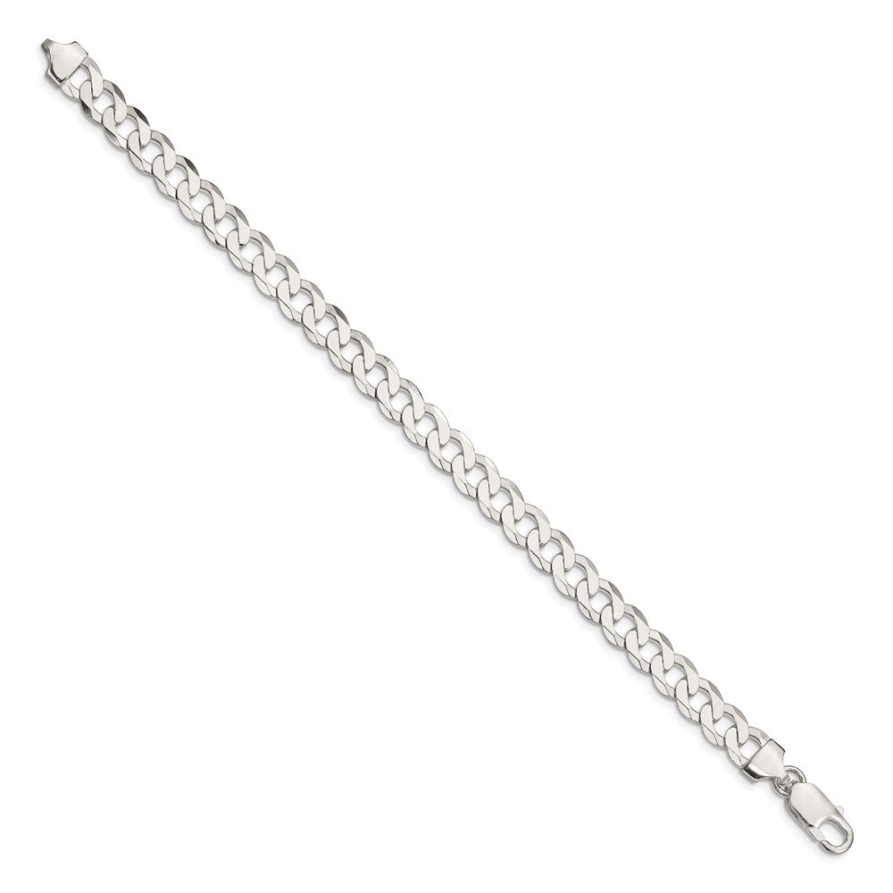 Sterling Silver 7.5mm Flat Curb Chain QLB200-8