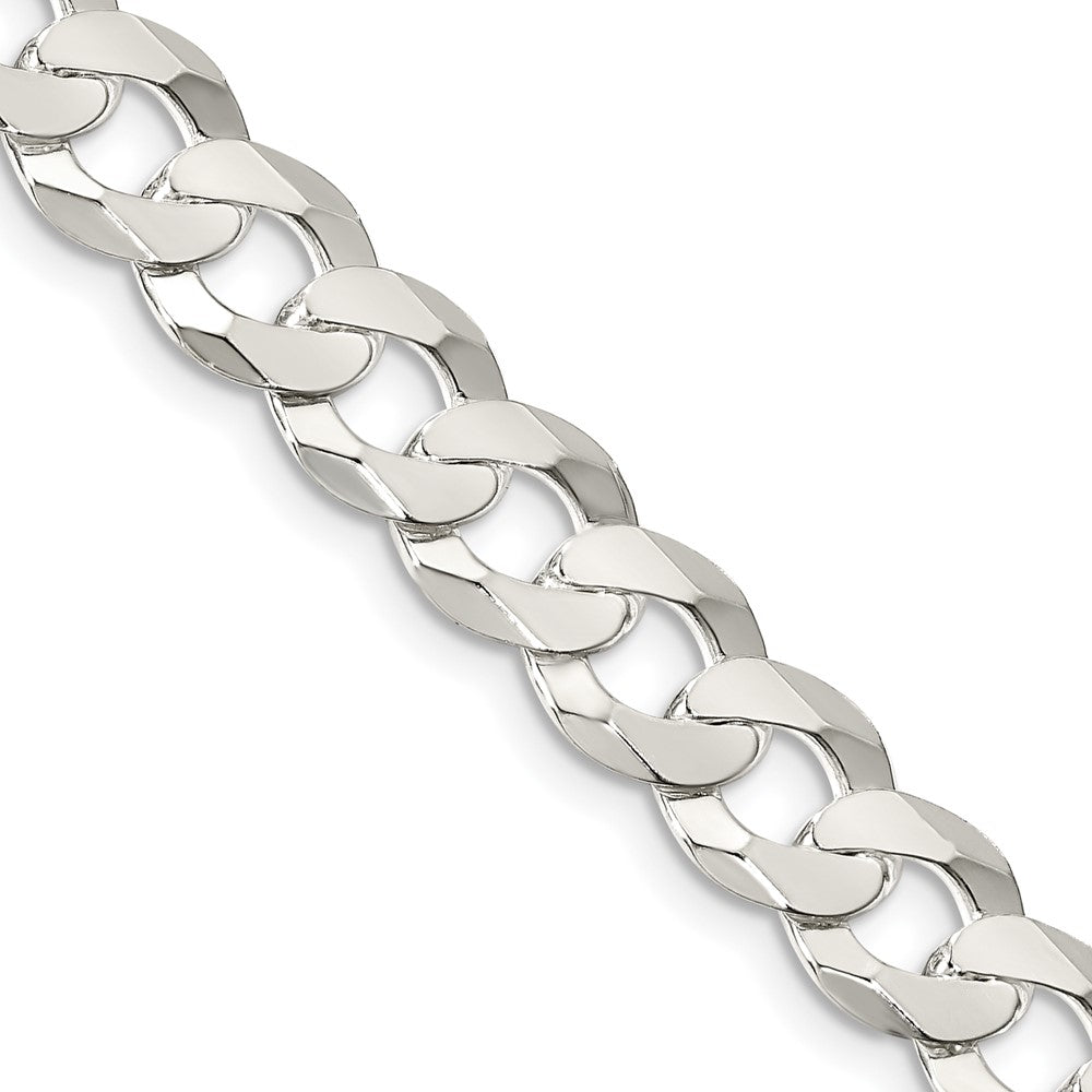 Sterling Silver 8.5mm Flat Curb ChainQLB220