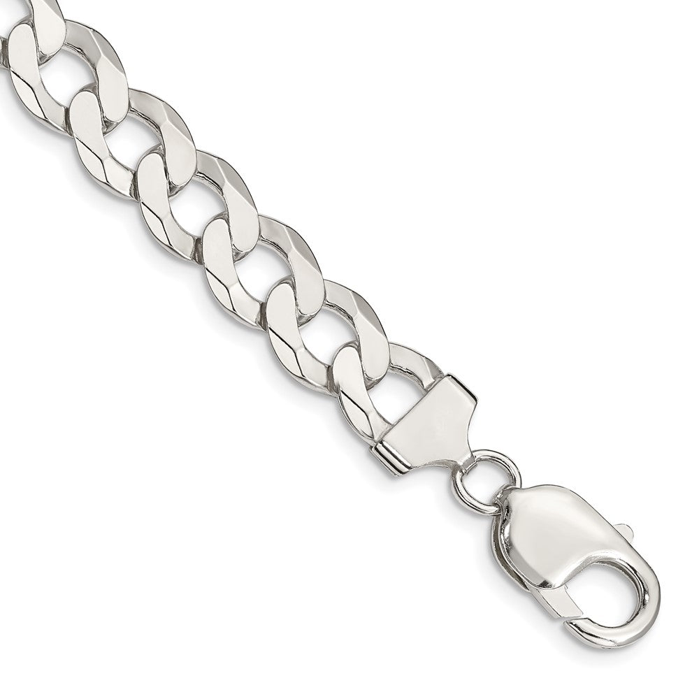 Sterling Silver 9.75mm Flat Curb Chain QLB250-8