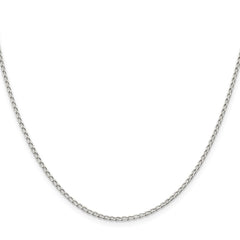 Sterling Silver 1.5mm Open Elongated Link ChainQLL050