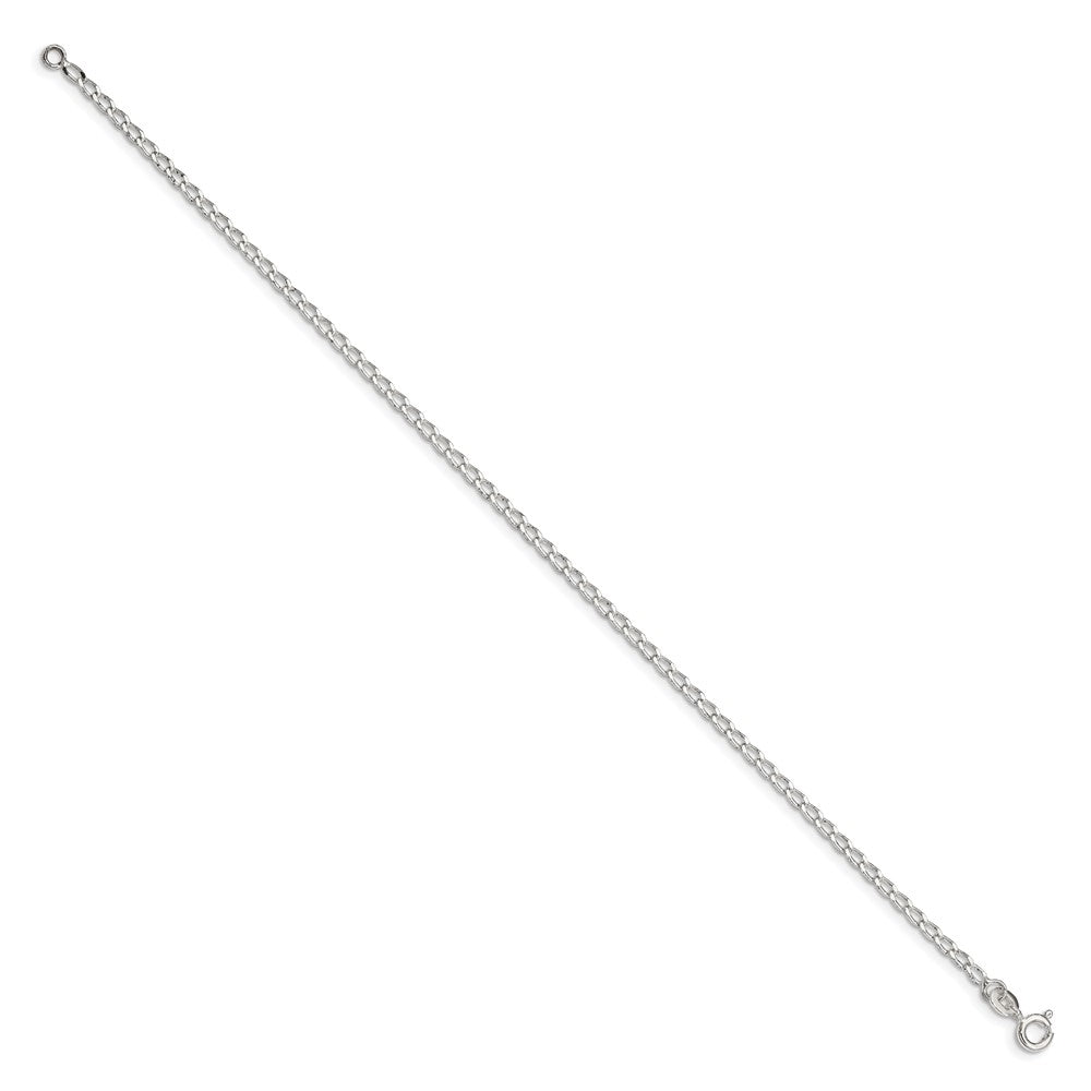 Sterling Silver 2mm Open Elongated Link Chain QLL060-8