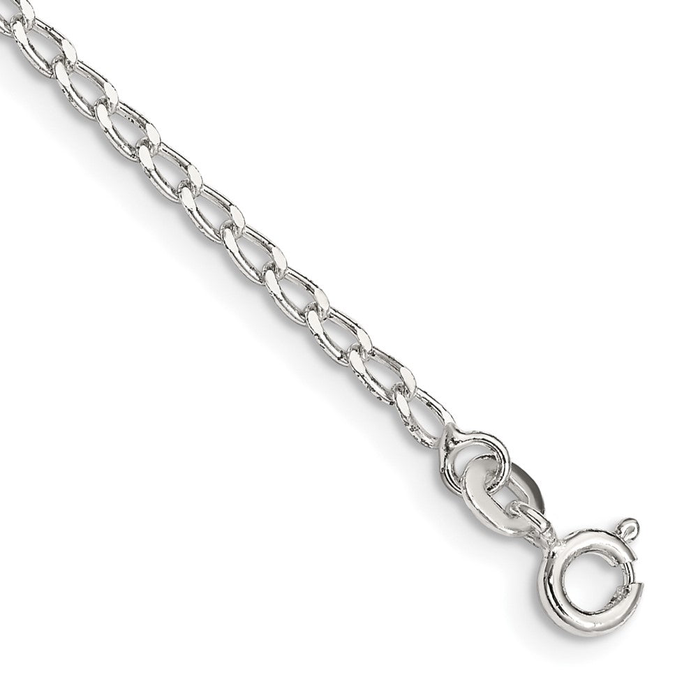 Sterling Silver 2mm Open Elongated Link Chain QLL060-8