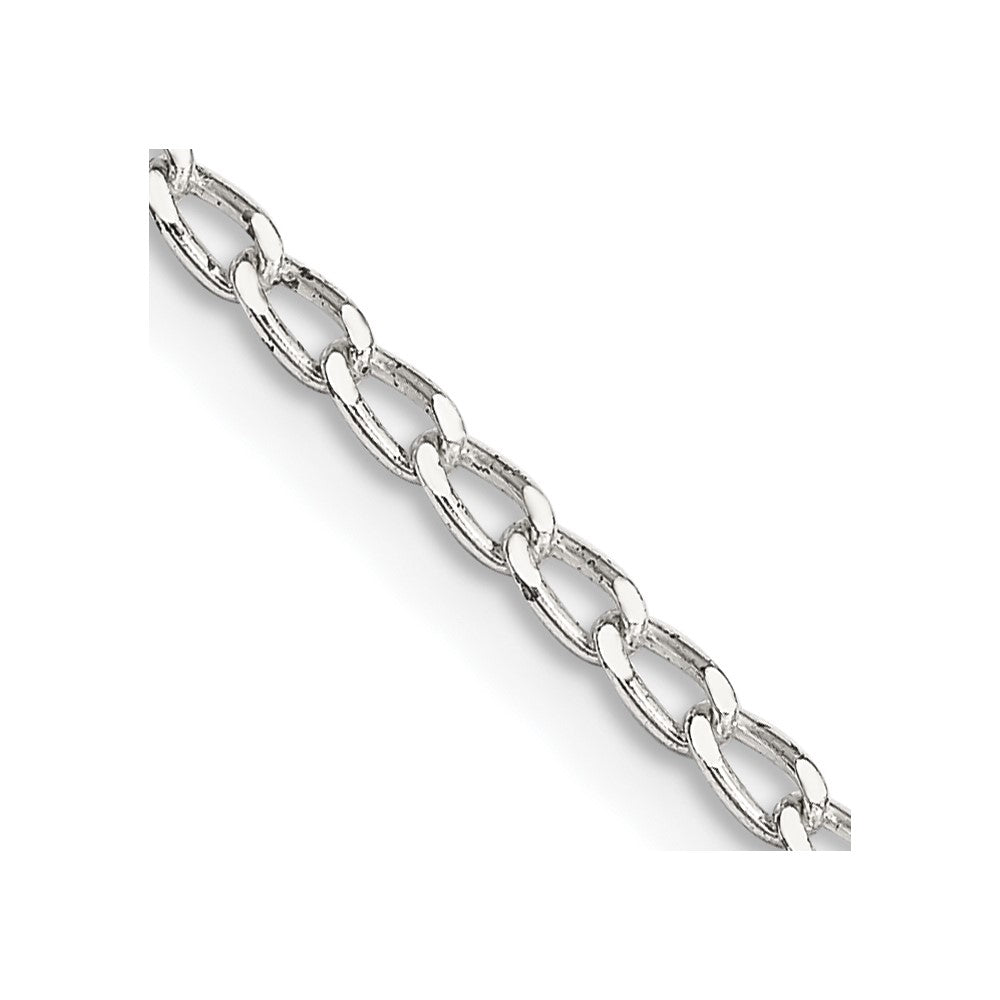 Sterling Silver 2mm Open Elongated Link ChainQLL060