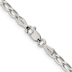 Sterling Silver 3.2mm Open Elongated Link ChainQLL100