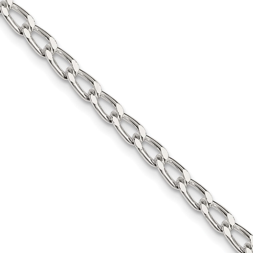 Sterling Silver 3.2mm Open Elongated Link ChainQLL100