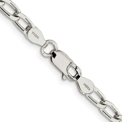 Sterling Silver 4.3mm Open Elongated Link ChainQLL120