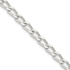 Sterling Silver 4.3mm Open Elongated Link ChainQLL120