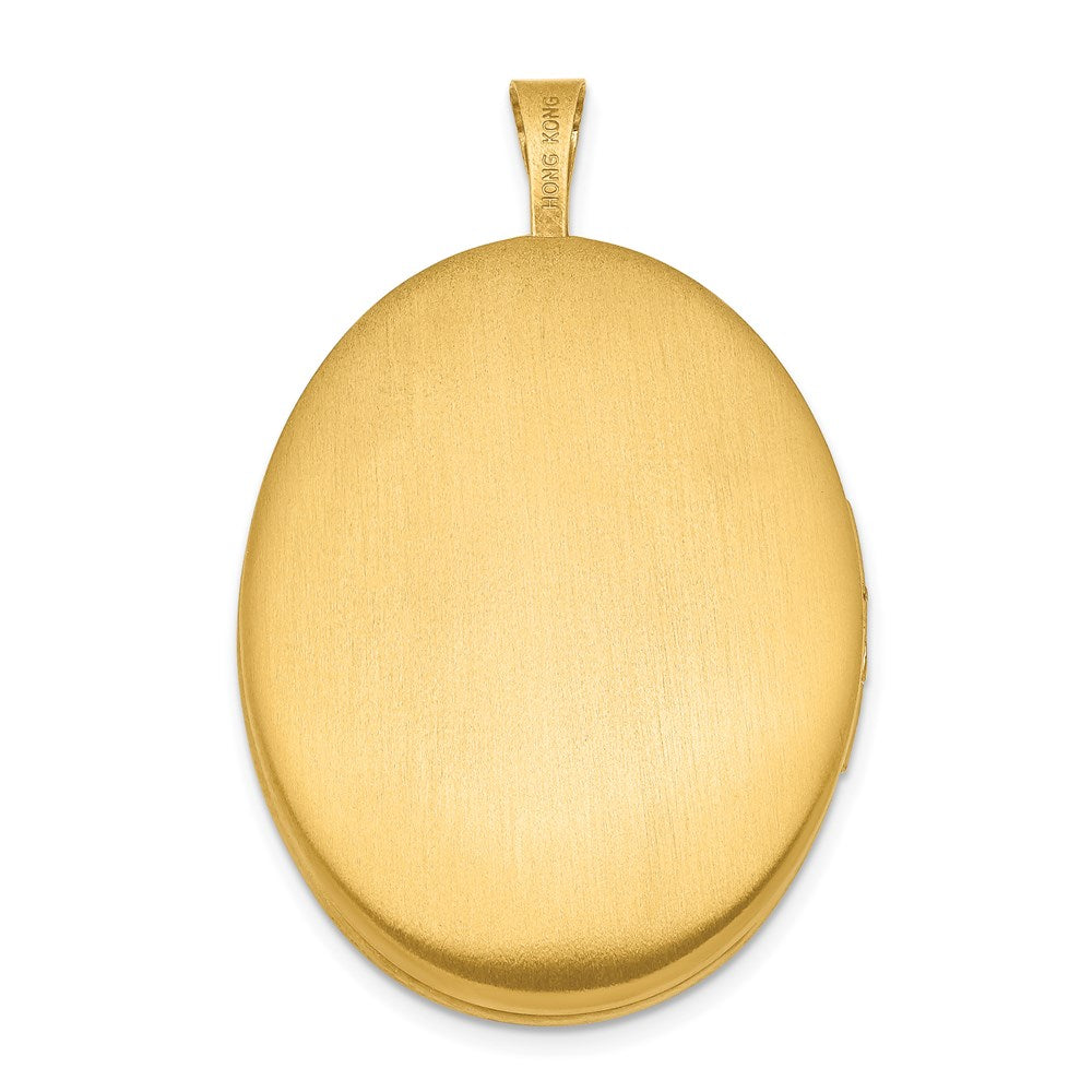 1/20 Gold Filled 26mm Floral Oval Locket QLS111