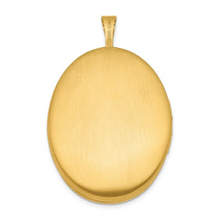 1/20 Gold Filled 26mm Floral Oval Locket QLS111