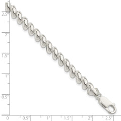 Sterling Silver 7mm San Marco Bracelet QM10-7.5
