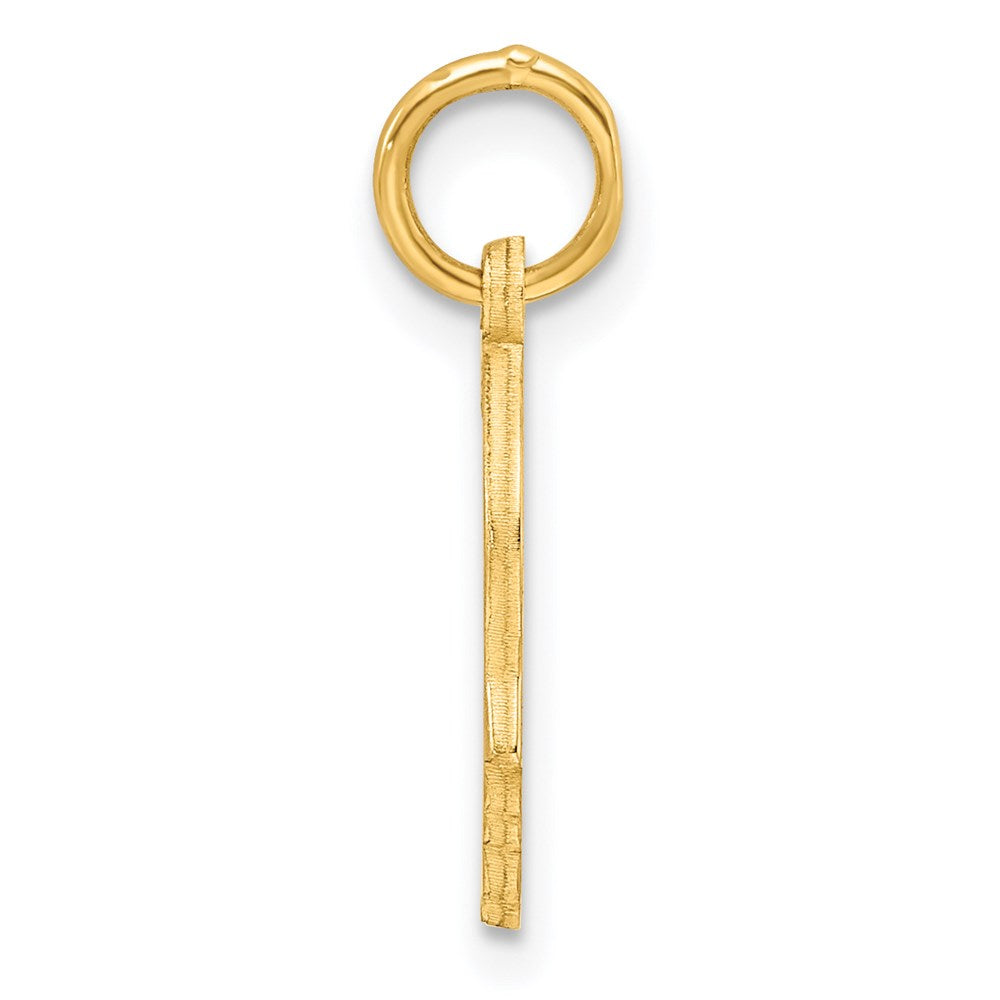 Sterling Silver GP Engraveable Boy Polished Disc Charm QM348G