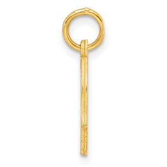 Sterling Silver GP Engraveable Boy Polished Disc Charm QM348G