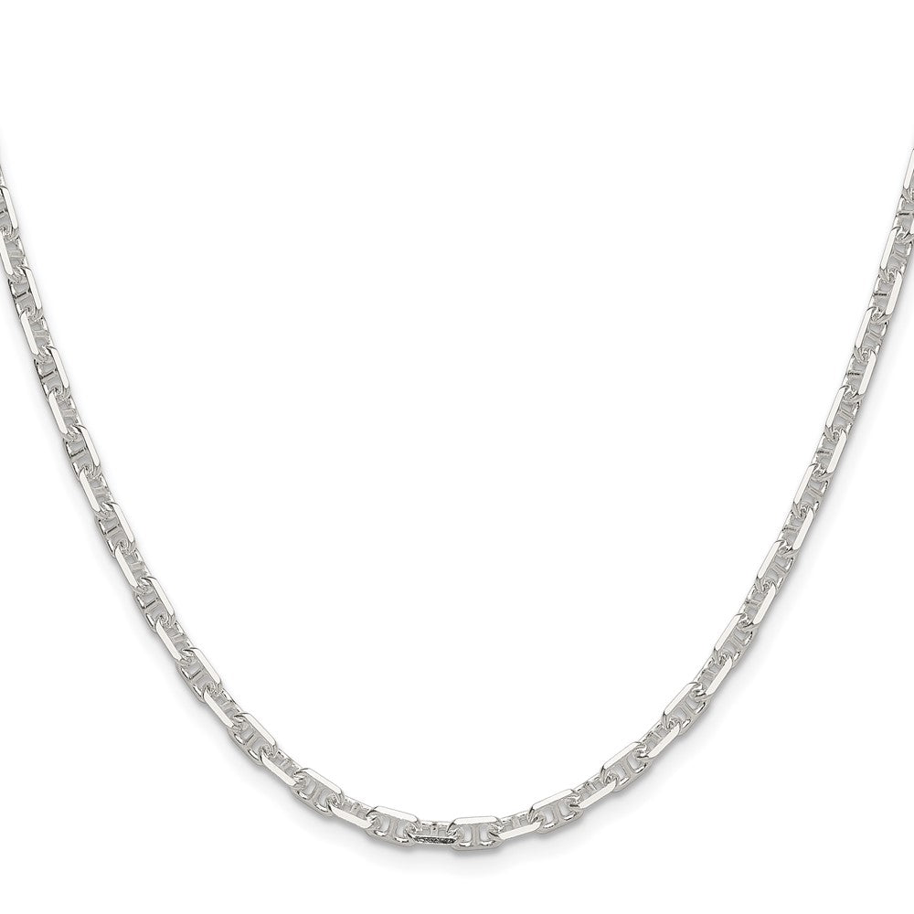 Sterling Silver Polished and D/C 3.75mm Mariner Link ChainQMA100