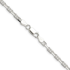 Sterling Silver Polished and D/C 3.75mm Mariner Link ChainQMA100