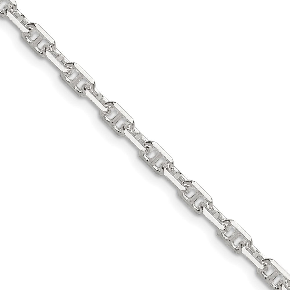 Sterling Silver Polished and D/C 3.75mm Mariner Link ChainQMA100