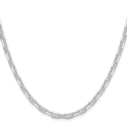 Sterling Silver Polished and D/C 4.75mm Mariner Link ChainQMA120