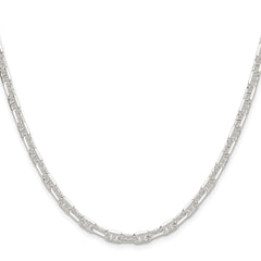 Sterling Silver Polished and D/C 4.75mm Mariner Link ChainQMA120