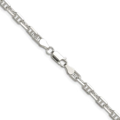 Sterling Silver Polished and D/C 4.75mm Mariner Link ChainQMA120