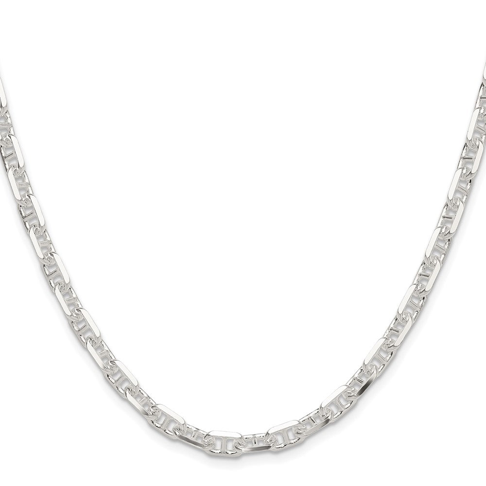 Sterling Silver Polished and D/C 5.5mm Mariner Link ChainQMA150
