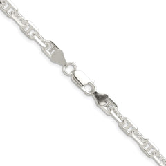 Sterling Silver Polished and D/C 5.5mm Mariner Link ChainQMA150