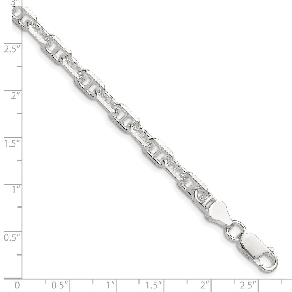 Sterling Silver Polished and D/C 5.5mm Mariner Link Chain QMA150-8