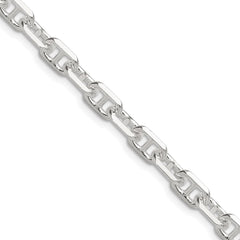 Sterling Silver Polished and D/C 5.5mm Mariner Link ChainQMA150