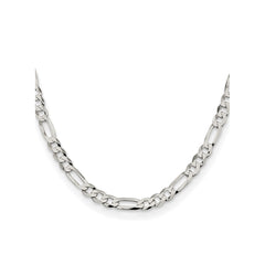 Sterling Silver 7.0mm Lightweight Flat Figaro ChainQMB180