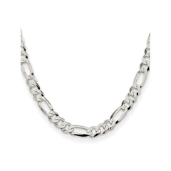 Sterling Silver 8.5mm Lightweight Flat Figaro ChainQMB220