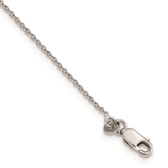 Brilliant Embers Sterling Silver Rhodium-plated 38 Stone 18 inch Micro Pav������ Pink CZ Awareness Ribbon Necklace with 2 Inch Extender QMP1124-18