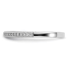 Brilliant Embers Sterling Silver Rhodium-plated 25 Stone Micro Pav CZ Polished Ring