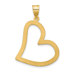 SS/Rhod-plated 1 Birthstone Heart with 14k Bezel Family Pendant QMP2_1GP--6