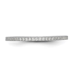 Brilliant Embers Sterling Silver Rhodium-plated 60 Stone Micro Pav������ CZ Ring